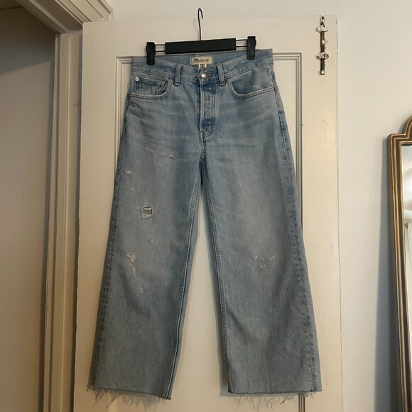 Madewell Low-Slung baggy Crop Jeans (Size 24 Petite) - Picture 2 of 7